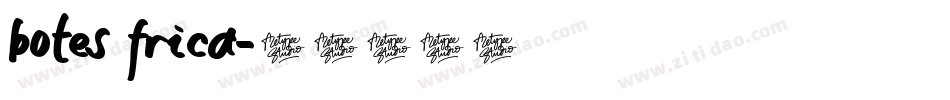 botes frica字体转换